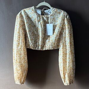 SIGNIFICANT OTHER - Asta Balloon Sleeves Shirt In Rosalie - NWT